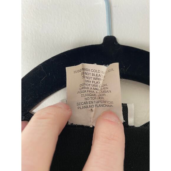 Vintage Gray Black Contrast Jacquard Pattern Stretchy Short-sleeved Top Small - Picture 4 of 8